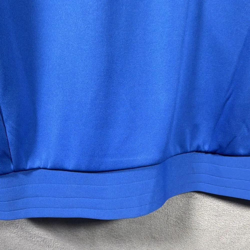 Jordan Men’s Blue/White Colorblock Track Jacket 2XL Regular Full Zip Mock Neck